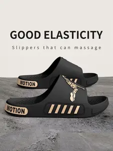 Unisex Eva Slippers, Colorblock Sporty Design, Cloud-Like Soft Comfort, Casual Fashion, Home & Outdoor Use, Travel Beach Sandals, Colorblock Slides