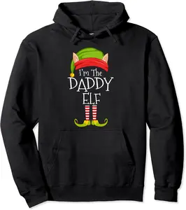 Christmas Family Matching Costume I'm The Daddy Elf Xmas Pullover Hoodie - Phoebeumba Shop 54B07YGQ847C