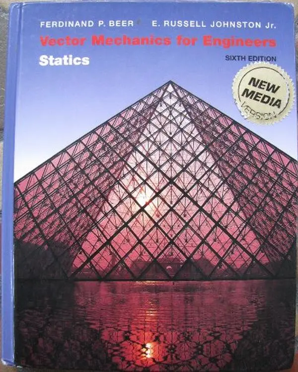 USED Book - Vector Mechanics for Engineers Stati 6ed by Beer, Ferdinand Pierre (Hardcover) - english