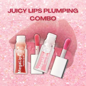 Juicy Lips Combo - Viral Lip Plumper, Gloss lips, lip plumping Korean Skincare, kbeauty Makeup Bundle