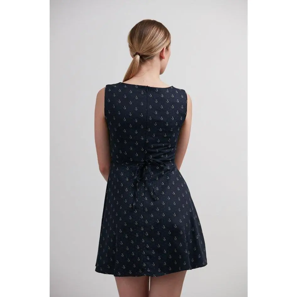 Penguin All Over Print Sleeveless Dress