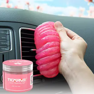 Car Cleaning Gel Detailing Putty Car Putty Auto Detailing Tools Car Interior Cleaner Cleaning Slime Car Accessories Keyboard Cleaner Rose/Nt WT: 5.6 Oz (160 Gr) TICARVE