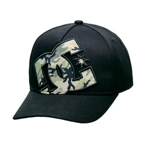 DC Hat Men's Black Camo Pre-Curved Skater Snapback Baseball Cap OSFA