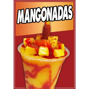 Mangonadas Sticker Window Decal Truck Concession Vinyl Restaurant Wall poster Sticker Food Decal Fruit Signs