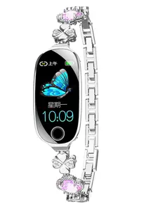 Women Health Smart Watch F81 Fashion Period Reminder Heart Rate Blood Pressure Monitor Sports Step Tracker Gift Party Style