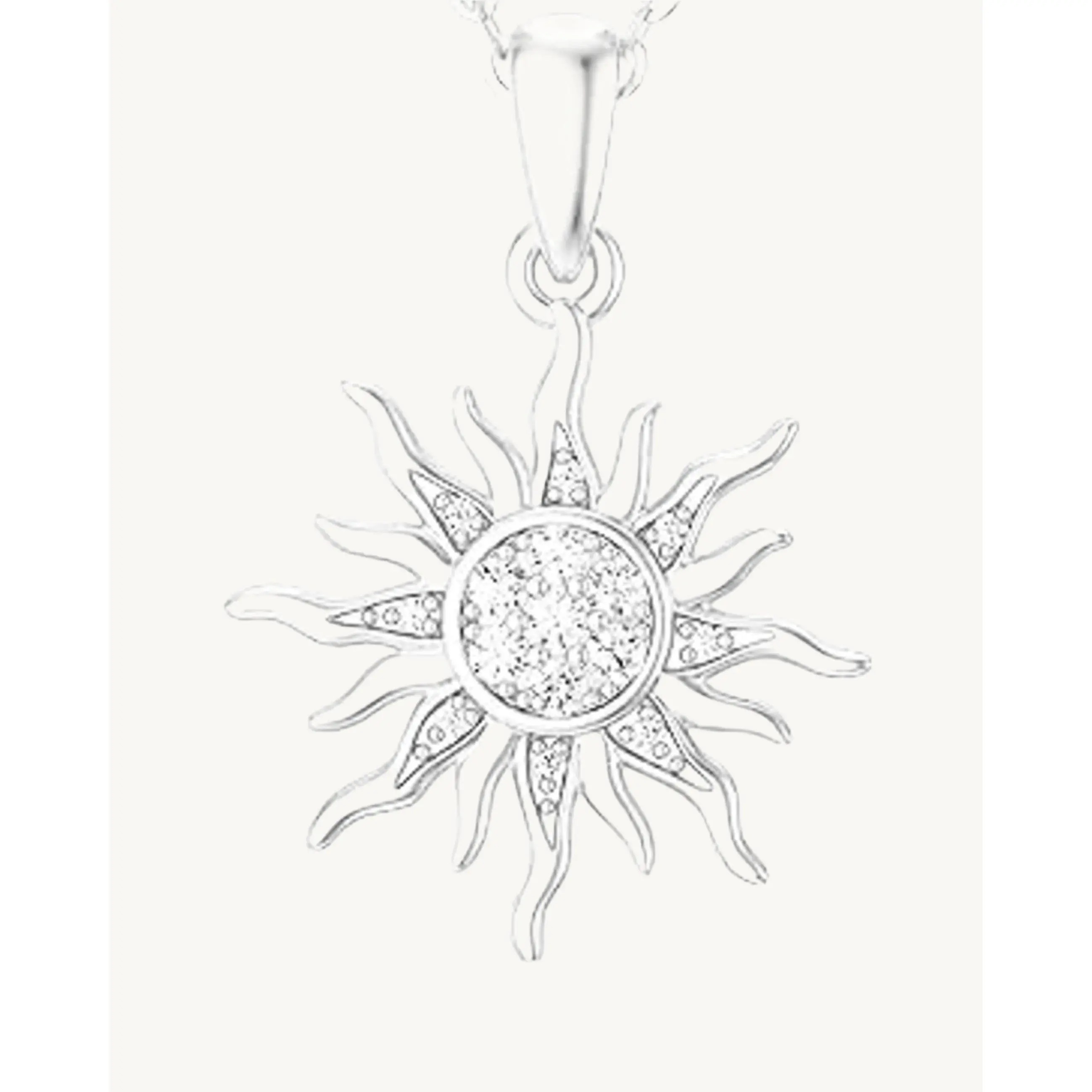 AVELI 18k Gold Plated Sun Star Pendant Charm Necklace with Lab Created Diamonds - Rapunzel Tangled Enchanted Inspired Jewelry, Magical Fairytale Hypoallergenic Necklace for Women