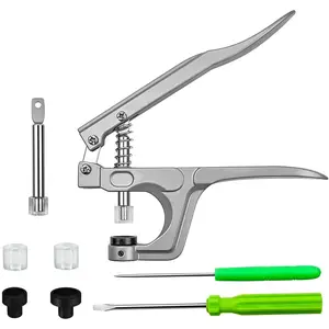 Snap Pliers for Crafts Clothing, Hand-held Pliers Tool for KAM Plastic Buttons, Button Fastener Press Attacher Punch for T3 T5 T8 Snaps
