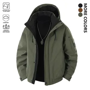 Men's Extreme Cold Weather Winter Jacket - Thick Warm Hooded Coat, 90% Duck Down Filling, Suitable for Arctic Expeditions, Skiing, Camping - Machine Washable Shell, Water-Resistant Design, Loose Fit, Insulated Cotton Jacket for Men, Men's Winter Parka