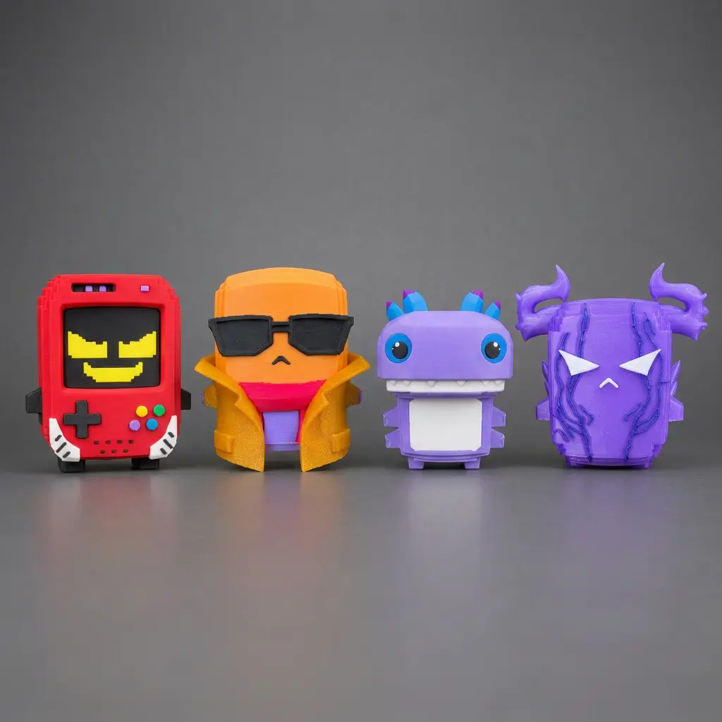 Season 4 Sprite Collectible Figurines - 3D-Printed PLA Plastic Art Toy for Collectibles Enthusiasts