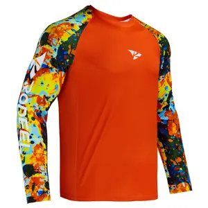 【FathersDayGift】RODEEL 902 Long Sleeve Shirts Men UPF 50+ Sun UV Protection Lightweight Quick Dry Moisture Wicking Breathable Activewear for Outdoor Sport Gym Workout Hiking Camping Running Fishing Boating Construction, SummerVibes