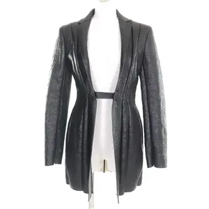 Pre-owned Celine Lambskin Small Leather Goods Shearling Jacket