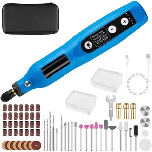 Cordless Rotary Tool, Multi-Purpose Power Rotary Kit with 75 Accessories, 5 Variable Speed & 3.7v Type-C  Rotary Tool for Engraving, Sanding, Polishing, Drilling, Grinding, DIY Crafts