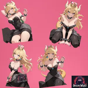 Bowsette Waifu 4 Pack
