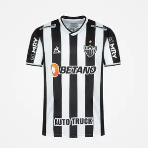 Le Coq Sportif Home Jersey Atletico Mineiro 2021/22 Authentic 100% Polyester Club Patch on Left Chest Made in Brazil