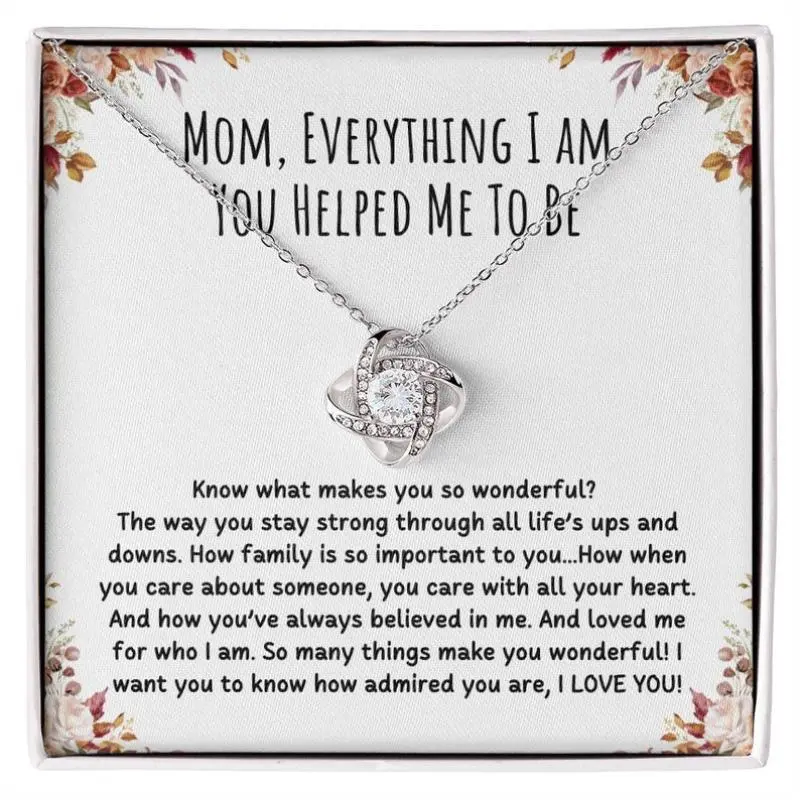 To My Mom Necklace, Mothers Day Necklace, Gift for Mother, Mum Jewellery Gift, Jewelry Mom Gift from Son from Daughter Valentines Day Gift 9