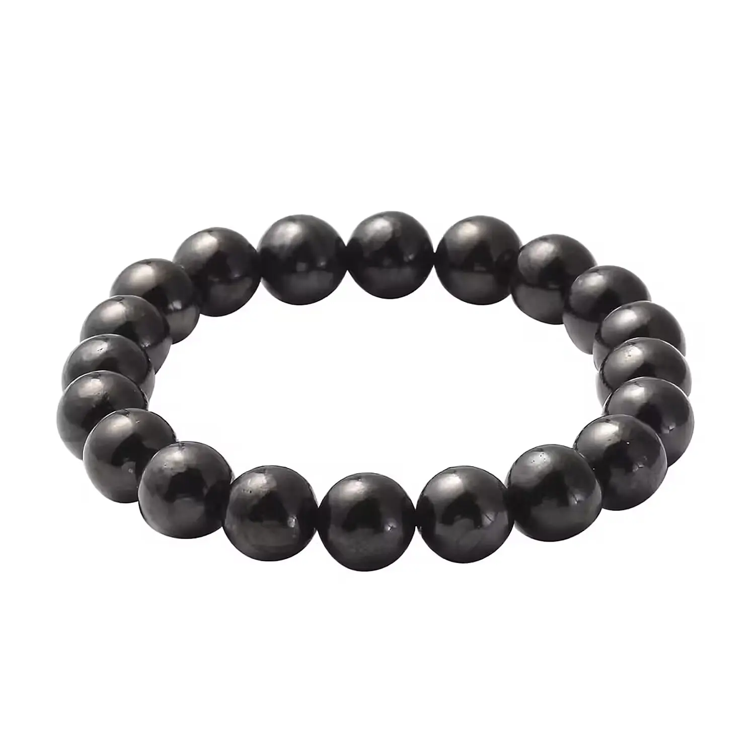 120 ctw Shungite Beaded Stretch Bracelet