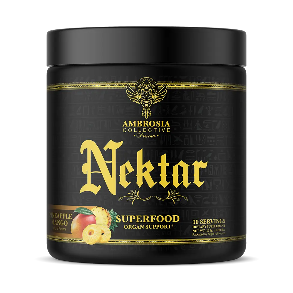 Ambrosia Nektar Superfood Powder | Plant-Based Greens Blend | 13 Superfood Ingredients | Daily Powder Formula | 30 Servings