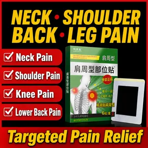 3-Pack Shoulder Discomfort Relief Patches — Relieves shoulder stiffness/inflammation, alleviates shoulder pain and numbness, helps with restricted movement; topical patches for shoulder and neck care for middle-aged and elderly users