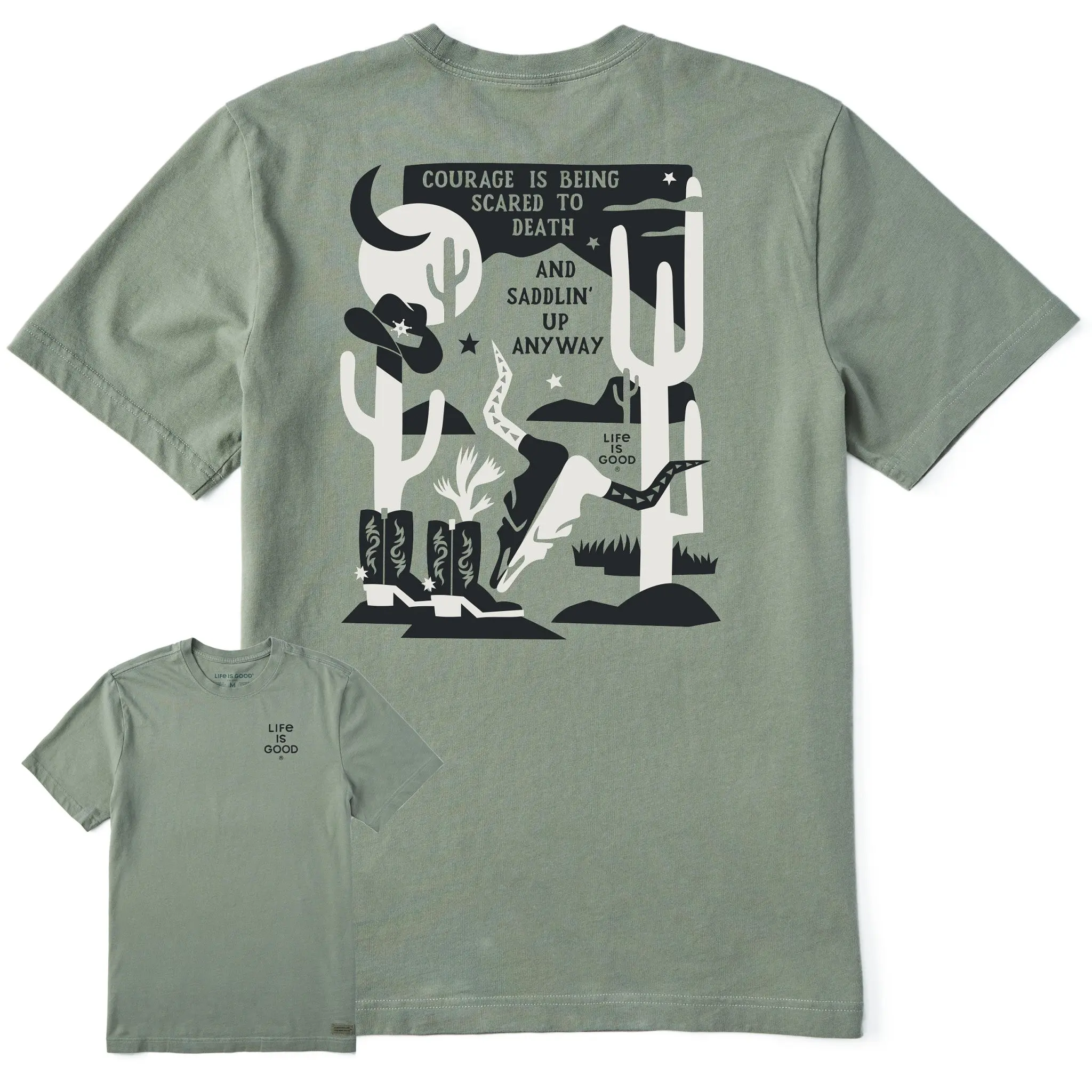 Men's Bert's Cowboy Medley Short Sleeve Crusher Tee