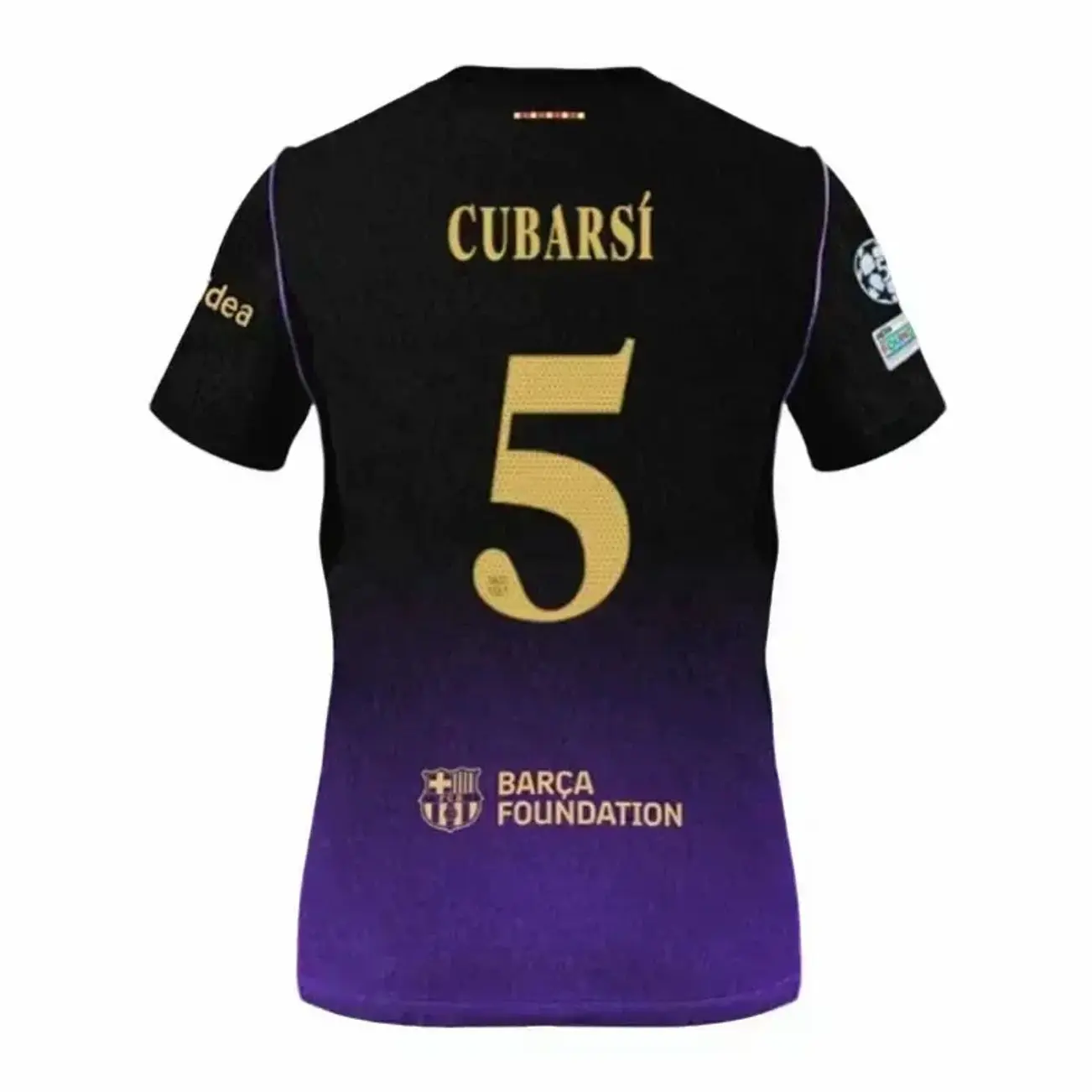 2026-27 Unisex Personalized Purple Barcelona Away Stadium Soccer Jersey, Custom Name & Number Football Shirt, Breathable Quick Dry Athletic Jersey, Soccer Fan Gift, Match Day Sportswear for Men & Women (Full Logo) 7