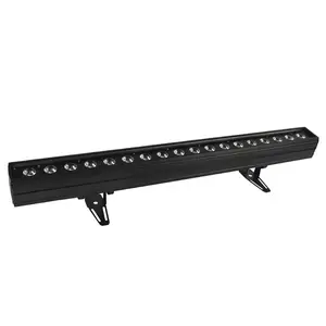 SHEHDS Stage Wash Light Bar Strip LED 18x18W RGBWA+ Purple 6IN1 Lighting Wall Washer Light Bar/Strip Strobe Effect DMX512 Control DJ Lights Bar/Strip for Christmas Night Club Disco Club Wedding Bar