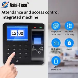 Biometric Fingerprint Access Control Intercom Time Attendance Machine Digital Electric RFID Code System For Door Lock Keys Tags