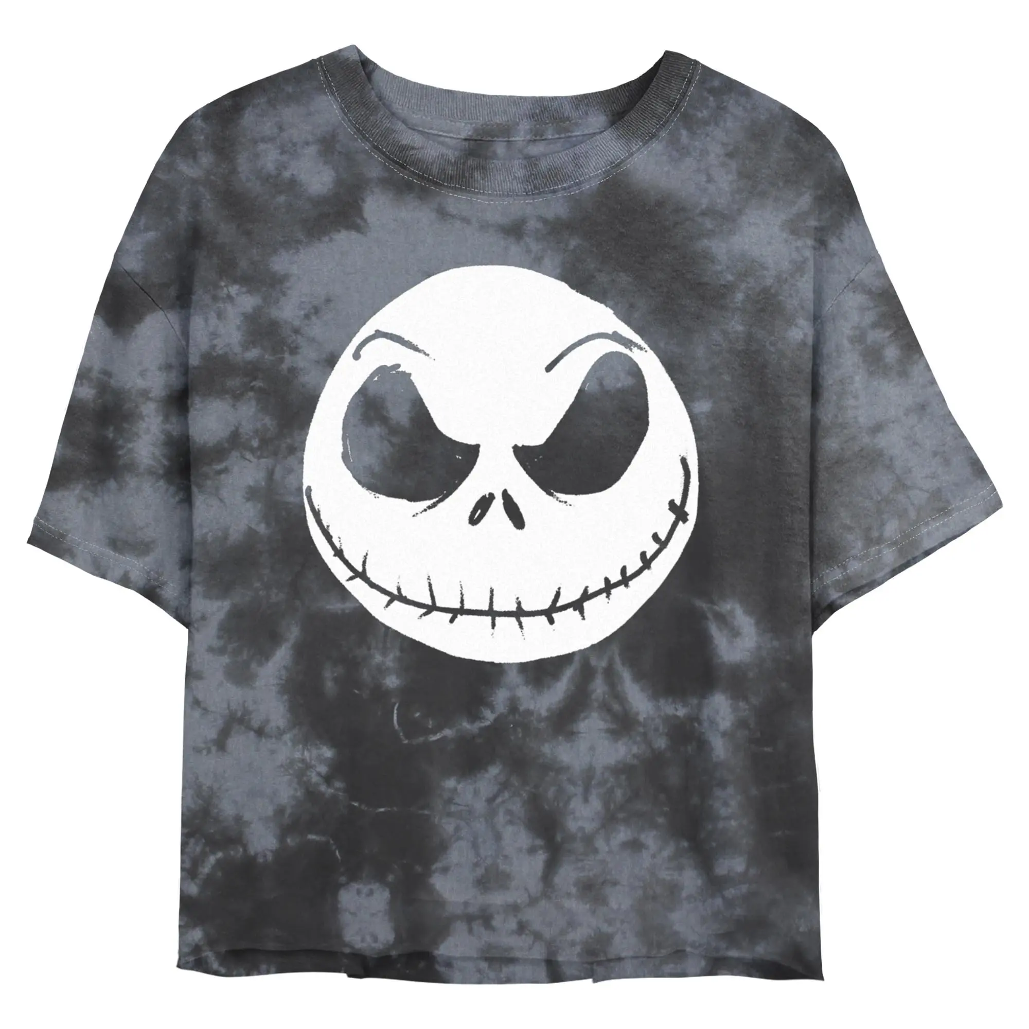 The Nightmare Before Christmas Halloween Jack Skellington Big Face Juniors T Shirt