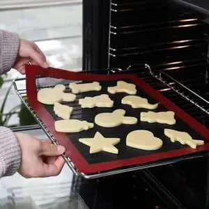 30×40cm Reusable Silicone Grill Baking Mat, Breathable Non-stick Baking Tray Liner, High Temperature Resistant for Oven Microwave, Perfect for Cookie Bread Pastry Kitchen Baking Tools