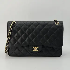 Pre-owned CHANEL caviar Crossbody Bags Black Jumbo Bag