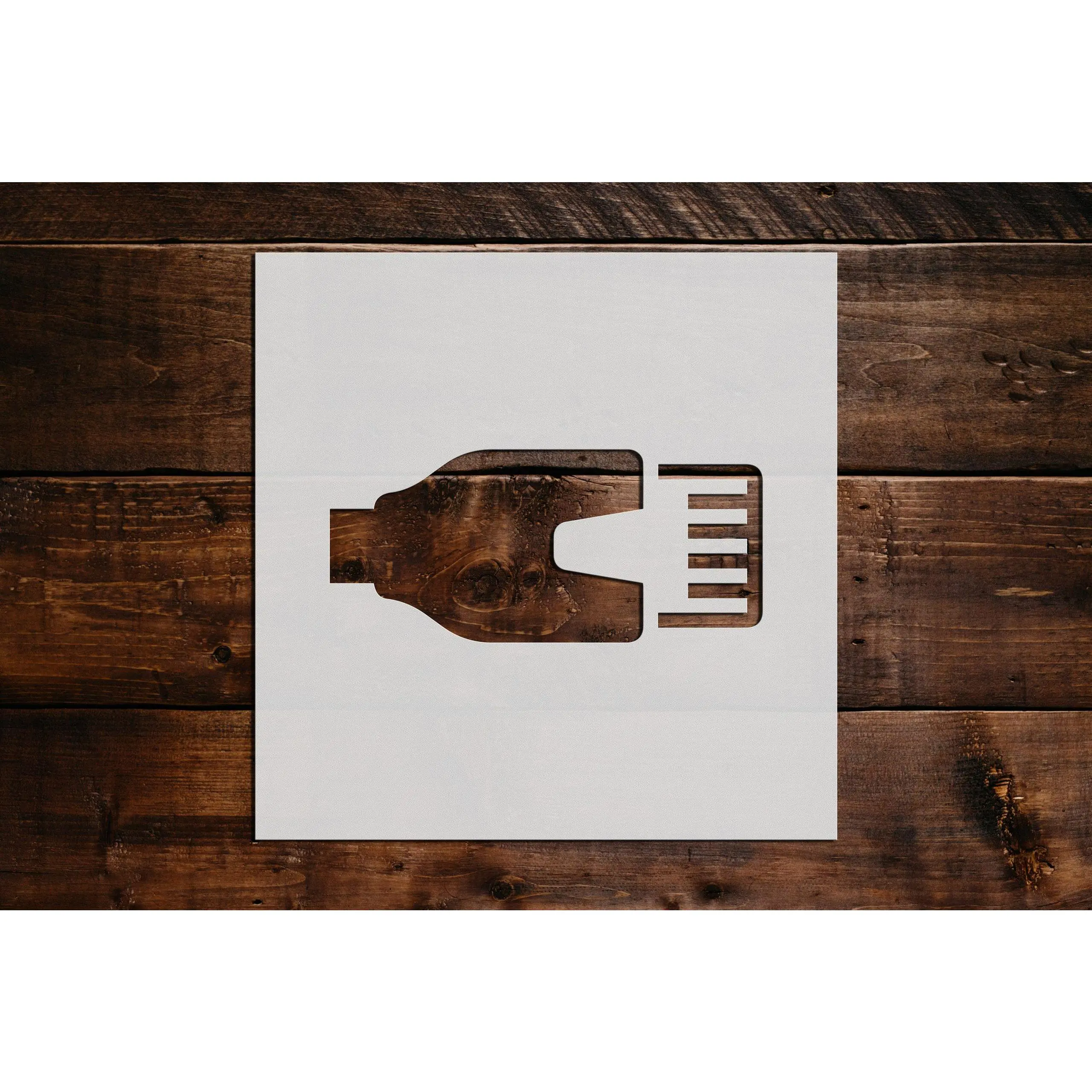 Lightening Cable Stencil - Art and Wall Stencil