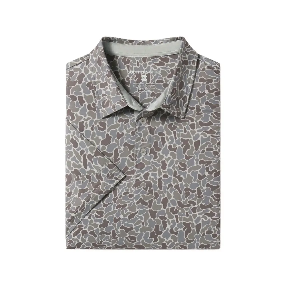 Camo Hunters Hideaway Printed Polo - Ridgeline