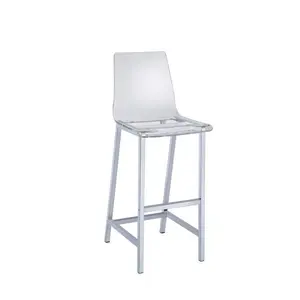 Juelia Bar Stools Chrome and Clear Acrylic (Set of 2) 100295 Coaster