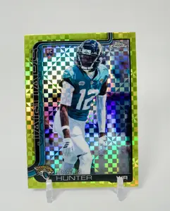 2025 Topps Chrome #332 Travis Hunter Lime Green X-Refractor