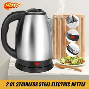 2.0L Electric Kettle – 110V 1000W Fast Boiling, One-Touch Lid, Leak-Proof Spout, Comfort Handle, Perfect for Home, Office & Dorm, Includes Power Cord
