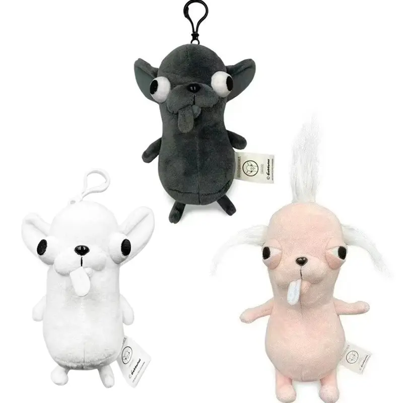 12cm Kawaii Chihuahua Plush Fabric Keychain Pendant - Unique Bizarre Cute Collectibles, Decorative Plush Stuffed Toy Charm, Unisex Christmas Gift for Adorable Items Enthusiasts, Unique, Adorable Items, Decorative Plush Stuffed Toys