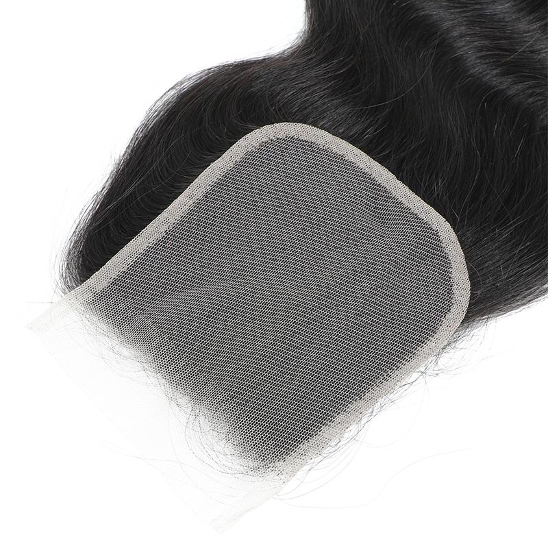 Binf 4x4 Lace Closure Human Hair Straight/Body Wave/Kinky Straight/Pixie Curly/Loose Wave/Water Wave Lace Closure Brazilian Virgin Remy Hair Transparent Frontal Closure Pre-plucked with Baby Hair