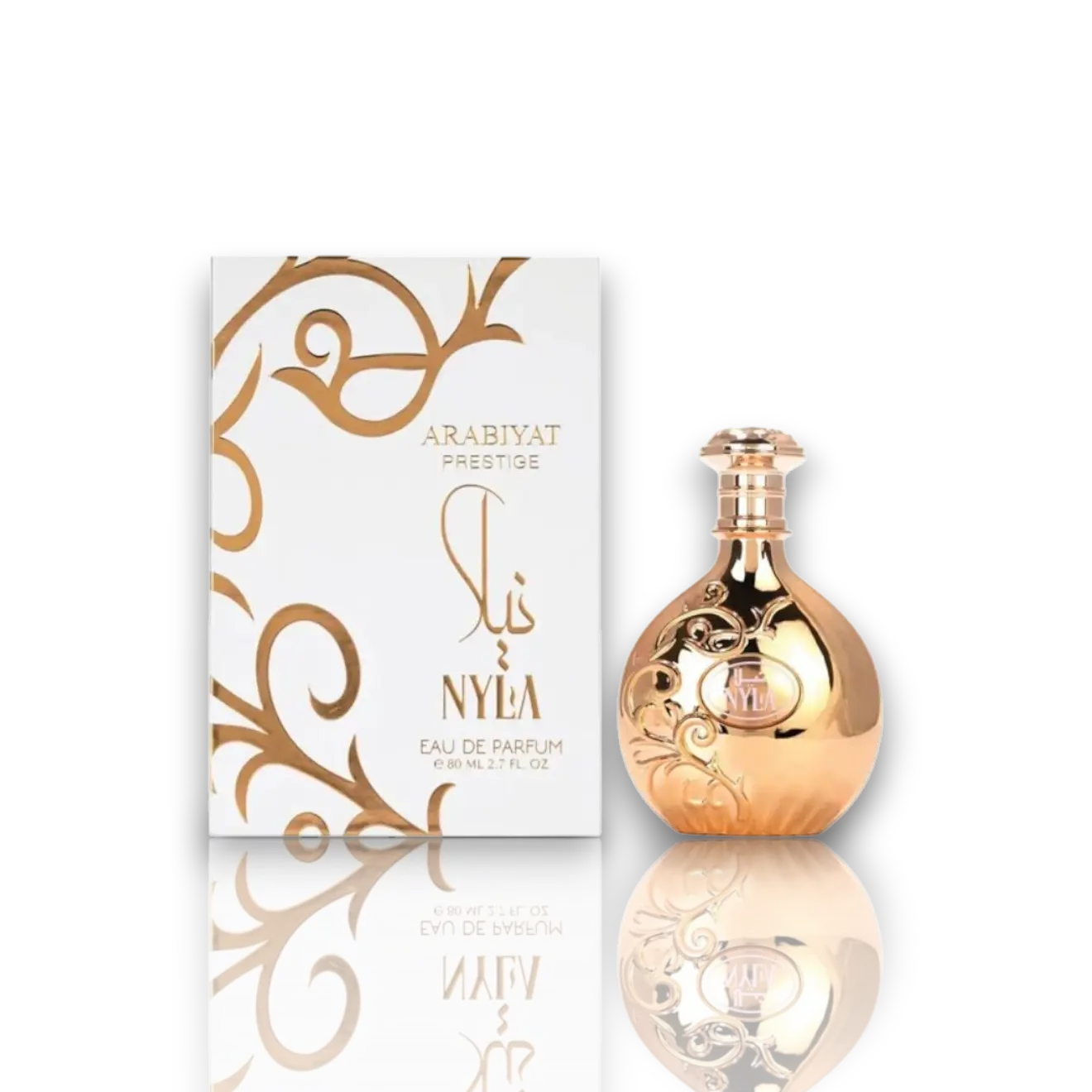 Arabiyat Prestige | Nyla | Women's Fragrance | 80 ML 2.7 OZ | Eau De Parfum | Coconut - Peach & Bergamot