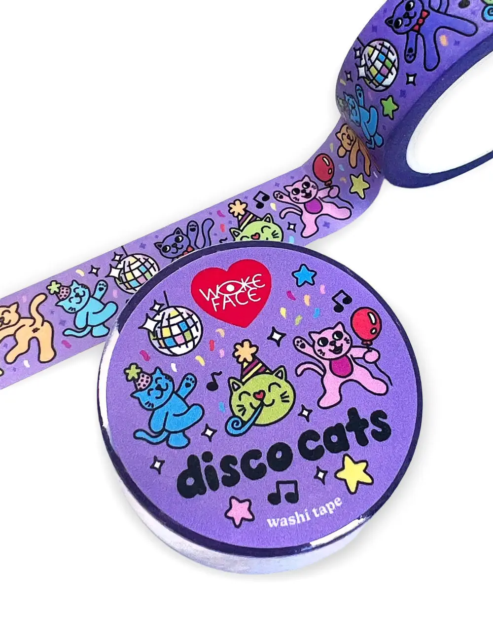 Disco Cats Washi Tape