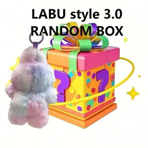 3.0 the monsters New keychain DIY Blind Box. Seven Colors la bu bu styles Are Sent Randomly