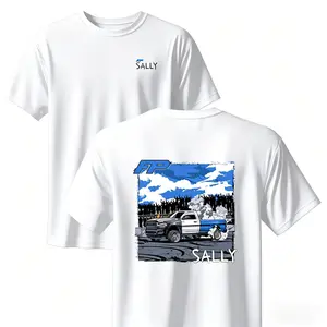 FP Sally Burnout Pickup Crowd Scene Graphic Tee – Custom Performance Truck Enthusiast T-Shirt, Unisex Streetwear Camiseta for Truck Lovers, Casual Verano Style Racing Print Top