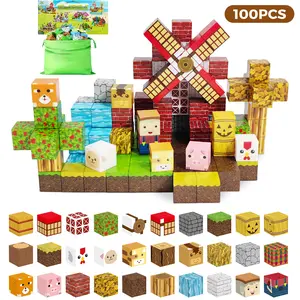 100PCS Magnetic Building Blocks STEM  Kids Toys For Ages 3-8 - Educational Construction Set Develops Fine Motor Skills & Creativity, Birthday Christmas Gifts For Boys Girls, Classroom Family Activities