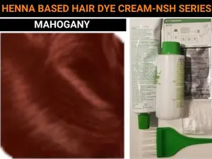 Mahogany Henna Hair Dye Cream Kit-Dye Gray Hair or Change Hair Color In Minutes to Burgundy-Copper Red-Flame Red-Wine Burgundy-Cherry Red-Permanent Long Lasting hair dye colors-Silicone Free-Organic-Suitable for Women-Men-All Genders
