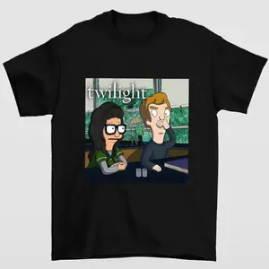 Funny Vampire Family Pop Burger Graphic Tee, Twilight Inspired T-Shirt