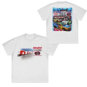 Hendrick Motorsports Darlington 4-Car Classic Graphic Soft Cotton Crewneck TShirt Streetwear Menswear