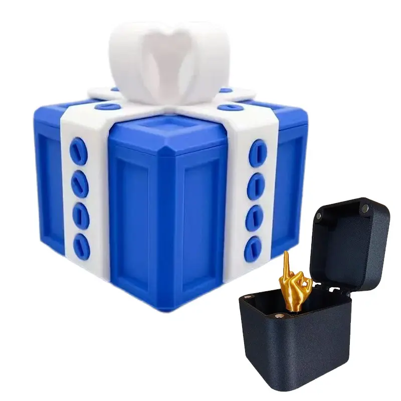 Blue and White + Middle Finger