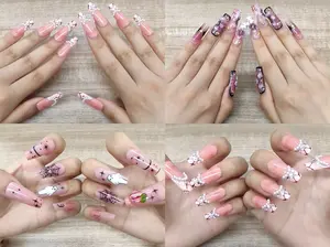 Shaki(10283)gc.$20.99 get 5 custom nails
