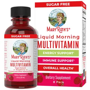 MaryRuth's Liquid Morning Multivitamin Travel Pack - B Complex Vitamins - Vitamins A, C, D, E -  Zinc - Beauty - Vegan - Sugar Free - 1 Fl Oz