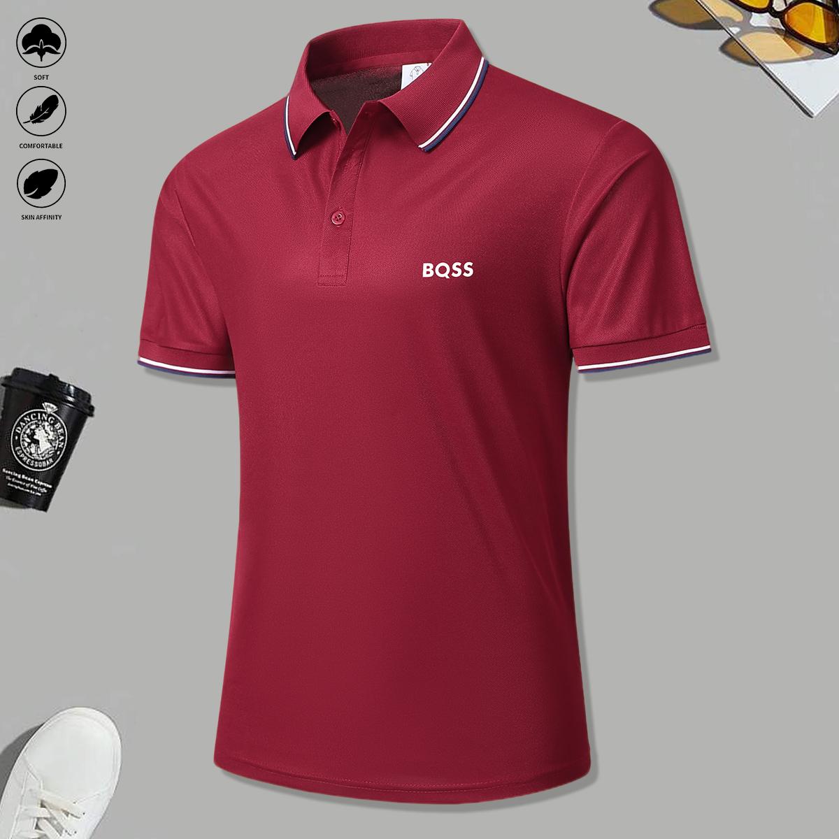 4 men's casual short-sleeved polo shirts mixed-color suit, breathable and refreshing, suitable for all seasons, is a good choice for men who give gifts during the holidays