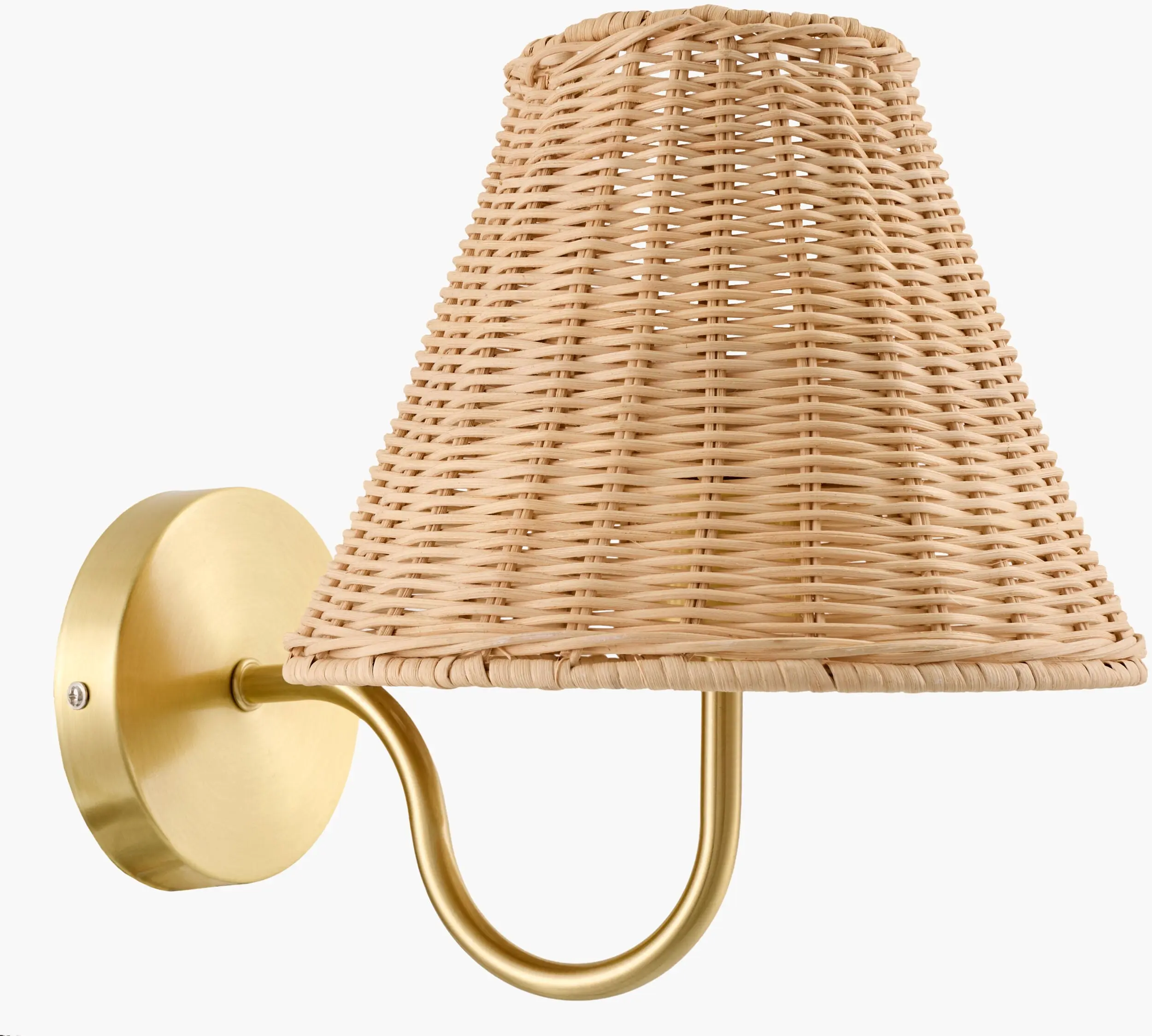 Traditional Orange Rattan-Detail Wall Sconce, Decorative Lights, Home Decoration Lamp, Wall Lighting Fixtures for Hallway, Bedroom
