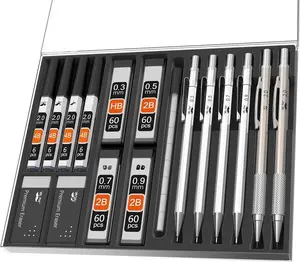 - Metal Mechanical cil Set, 5Sizes, 0.3, 0.5, 0.7, 0.9, 2mm, Mechanical cils, Sketching cils, Christmas